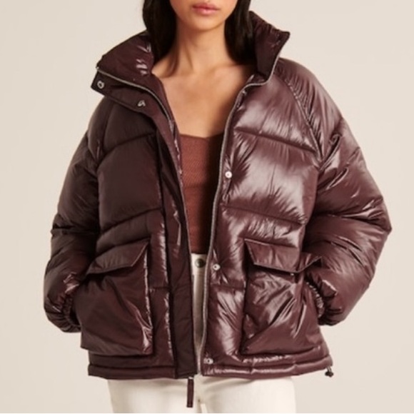 abercrombie & fitch puffer jacket - Picture 1 of 6